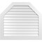 Ekena Millwork Octagonal Top Surface Mount PVC Gable Vent w/ 3-1/2"W x 1"P Standard Frame, 42"W x 38"H GVPOT42X3801SN - alternate 1